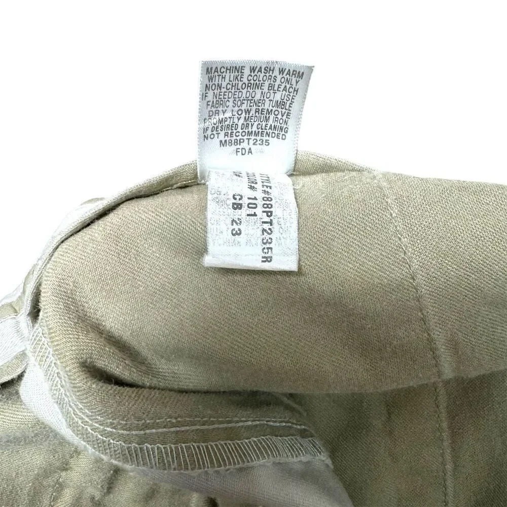 Cabela's Men's Khaki Chino Pants Size‎ 40W x 30L Flat Front Beige Cotton